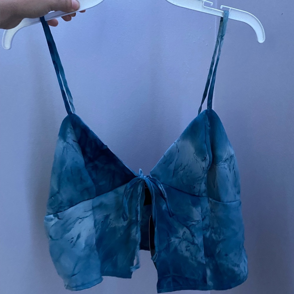Tie front crop top